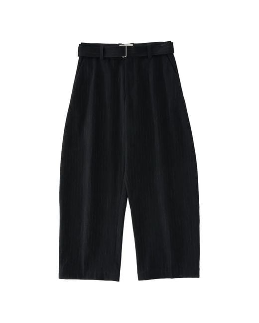 Studio Nicholson Black Pantalon Vital À Rayures for men