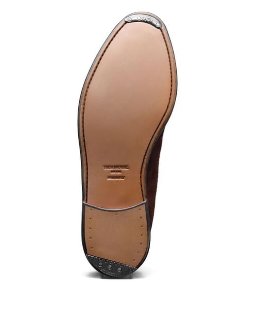 Thom Browne Brown Longwing Suede Ankle Boots for men