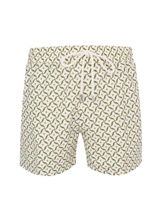 Frescobol Carioca White Drawstring Swim Short for men