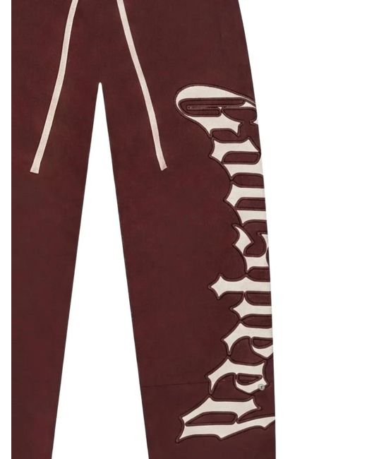 Godspeed Red Logo Track Pants for men