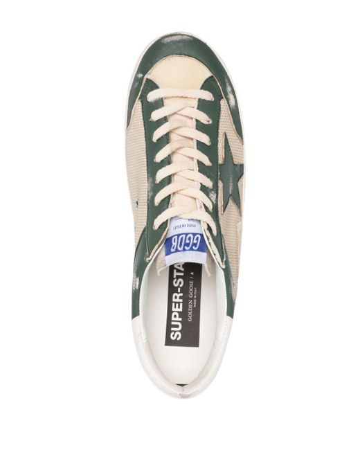 Golden Goose Deluxe Brand White Super-Star Mesh Panelled Sneakers for men