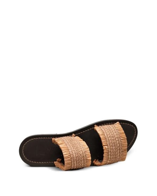 K. Jacques White Hadrine Fringed Sandals