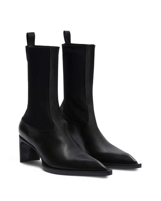 Jil Sander Black Ankle Boots