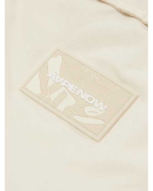 Bermudas Cargo Con Parche Del Logo Aape By A Bathing Ape de hombre de color White