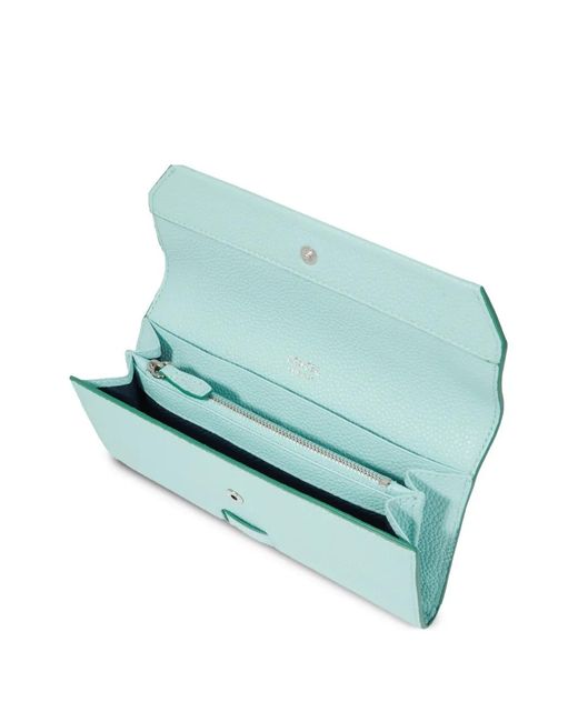 Lancel Blue Compact Wallet