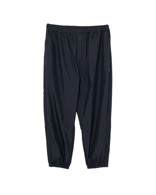Comme des Garçons Blue Logo-Patch Cargo Pants for men
