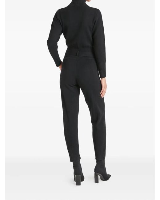 Temperley London Black Napoleon Jumpsuit aus Strick