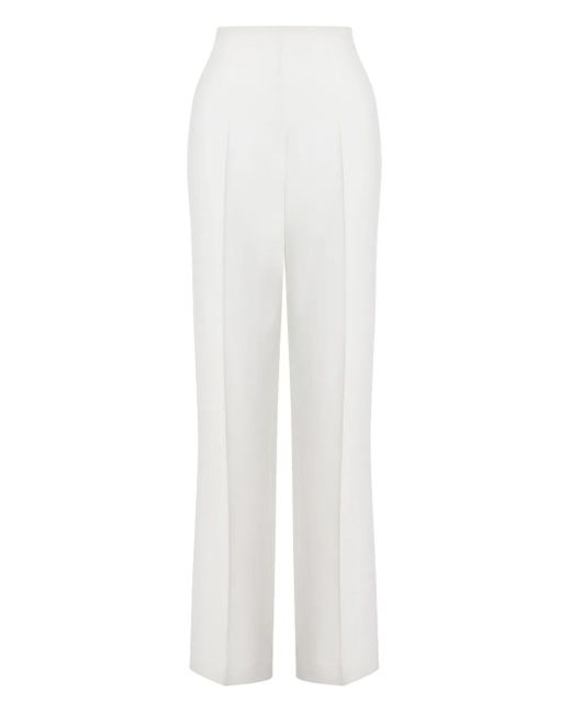 Alberta Ferretti White Tailored Trousers