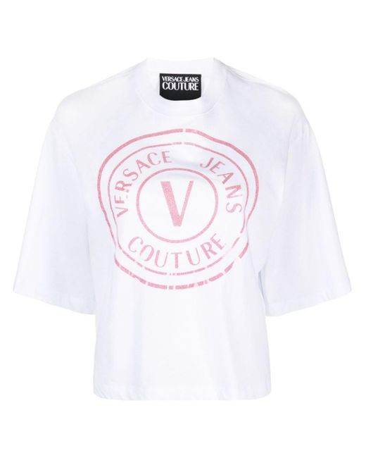 Versace White T-shirts And Polos