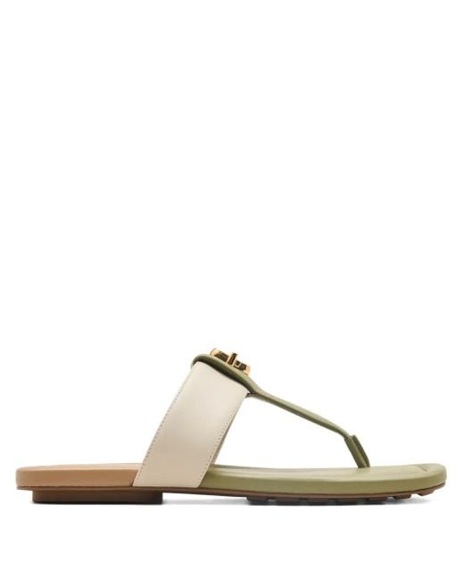 Marc Jacobs The Colorblock Leather Sandals Green