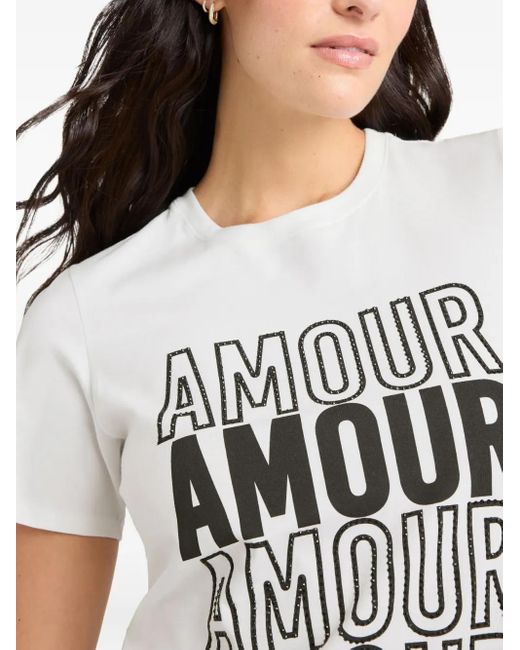 Camiseta Amour Cinq À Sept de color White
