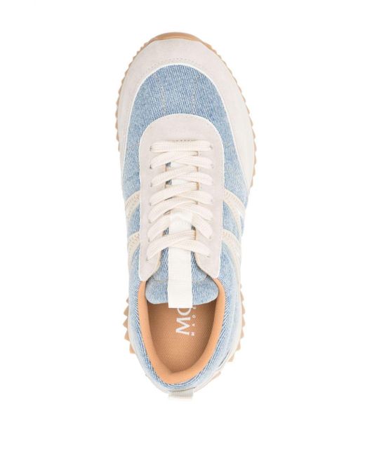 Moncler Blue Pacey Denim Sneakers