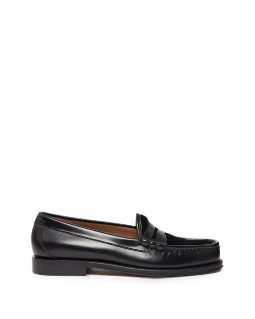 G.H.BASS White Weejuns Lincoln Snaffle Loafers for men
