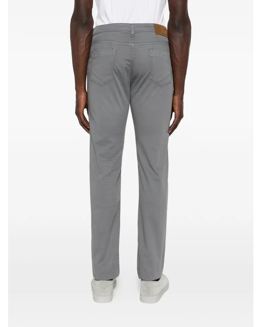 Incotex Gray Slim-Fit Trousers for men