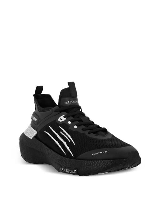 Philipp Plein Black Runner Ps Extra Light Sneakers