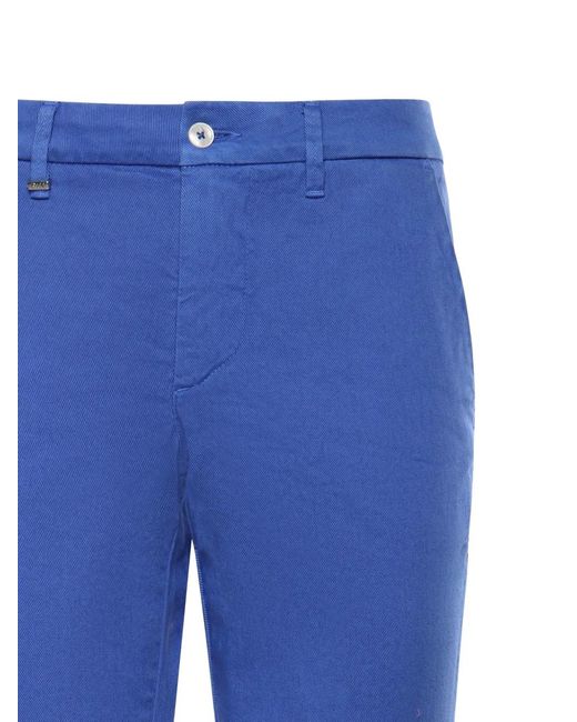 Fay Blue Buttoned Trousers
