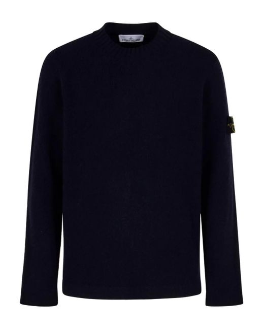 Stone Island Trui Met Compass-Logopatroon in het Blue voor heren