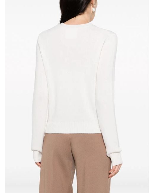 Lisa Yang White The Mable Cashmere Jumper