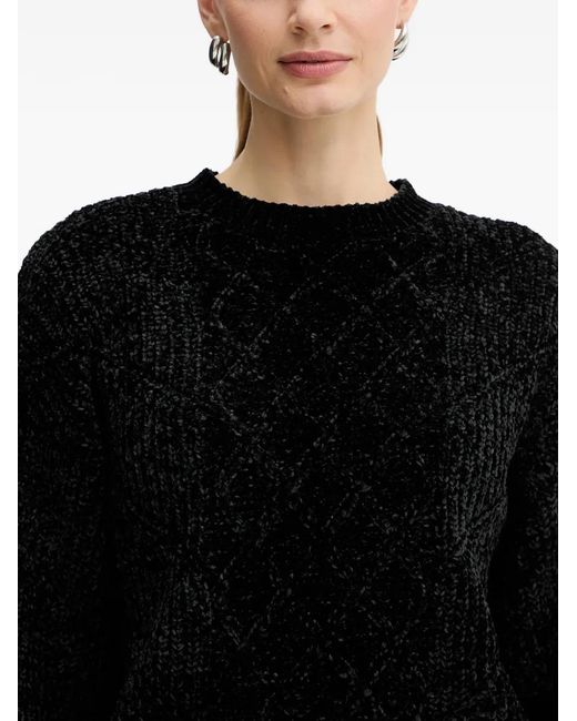 ARMANI EXCHANGE Black Textured Sweater