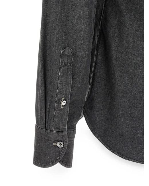 Camicia di Borriello in Black da Uomo