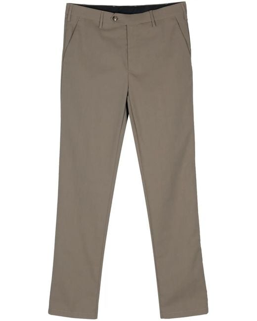 Canali Gray Tailored Trousers for men