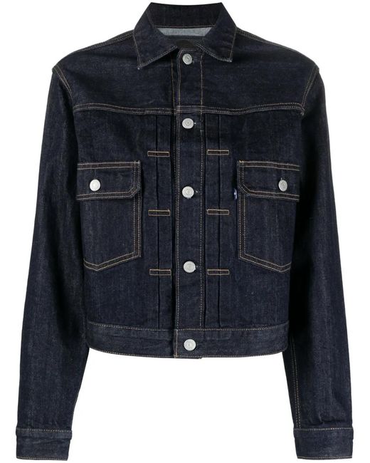 Levi's Blue Logo-Buttons Denim Jacket