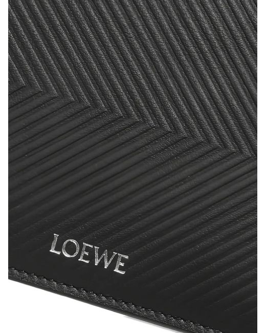 Loewe Black Bi-Fold Leather Wallet for men