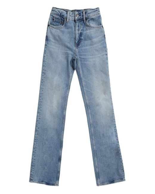 Polo Ralph Lauren Blue Full Length Flare Denim Trousers