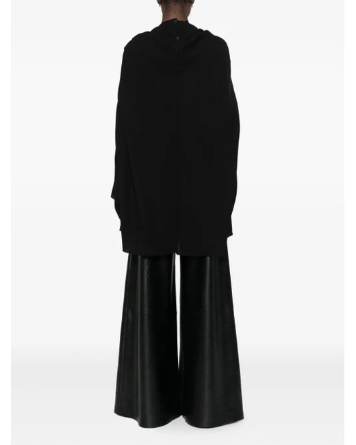 Rick Owens Black Draped Dress