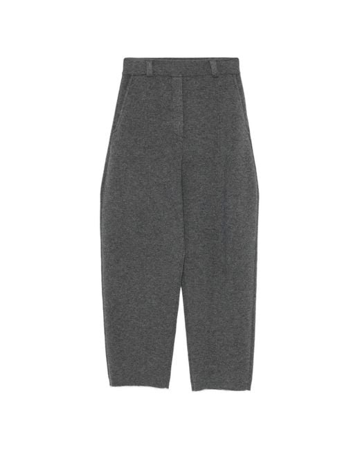 Lisa Yang Gray Wrenda Tapered Trousers