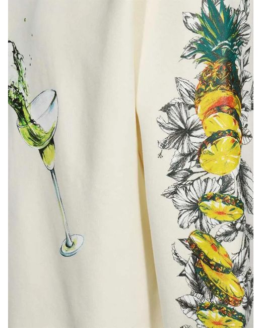 MSGM White Graphic-Print Sweatshirt for men