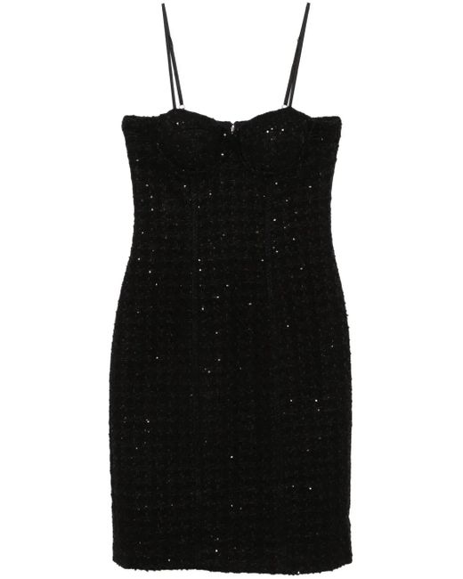ROTATE BIRGER CHRISTENSEN スパンコールトリム ドレス Black