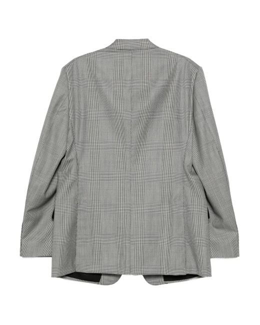 Tom Ford Gray Single-Breasted Checked Suit for men