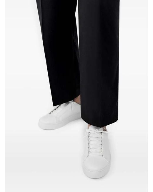 Vagabond White Zoe Lace-Up Platform Sneakers
