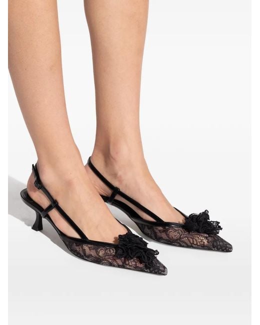 Jimmy Choo Black Mimmi Slingback Pumps