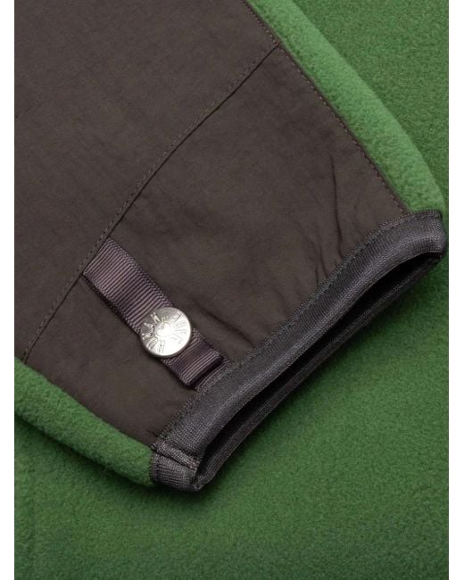 Human Made Green Fleece Panelled Jacket for men