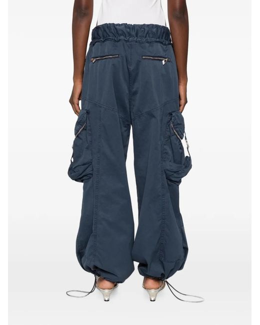The Attico Blue Cargo Pants