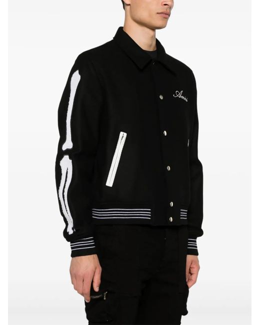 Amiri Black Tailored And Wool Blend Jacket for men