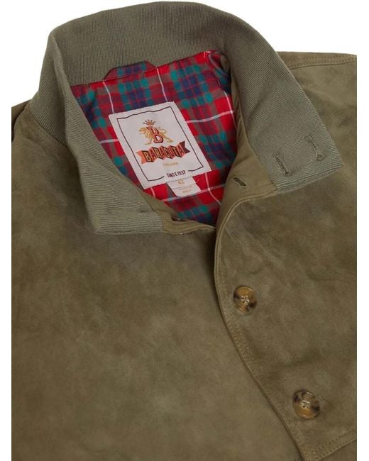 Baracuta Green Suede Jacket for men