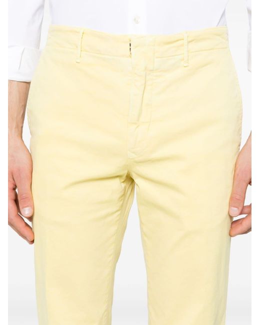 Incotex Yellow Straight-leg Cotton-blend Chinos for men