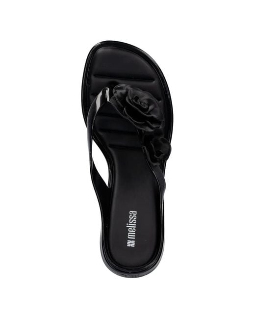 Melissa White Floral-Applique Sandals