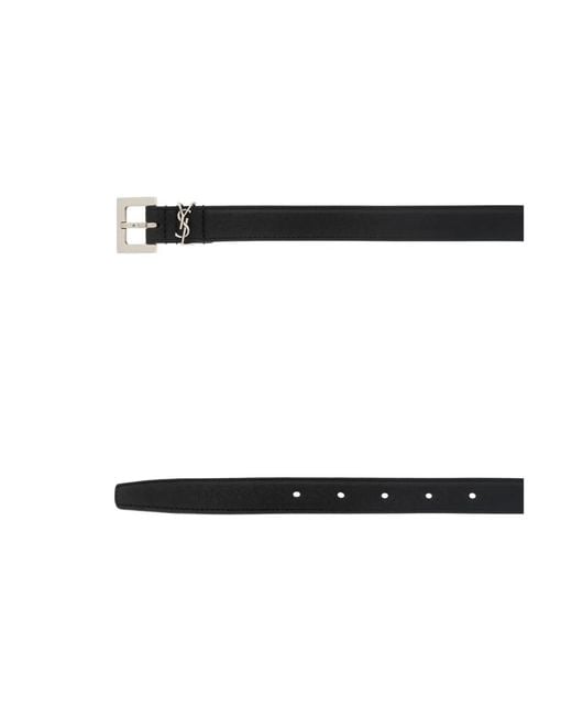 Saint Laurent Cassandre Gürtel in Black für Herren