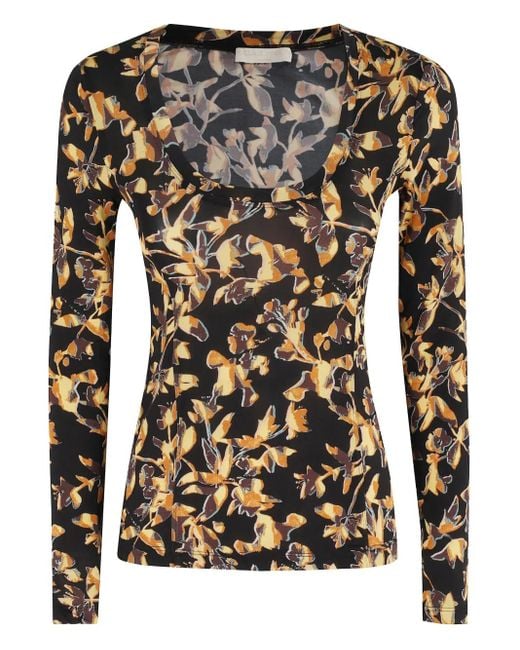 T-Shirt A Fiori di Ulla Johnson in Brown