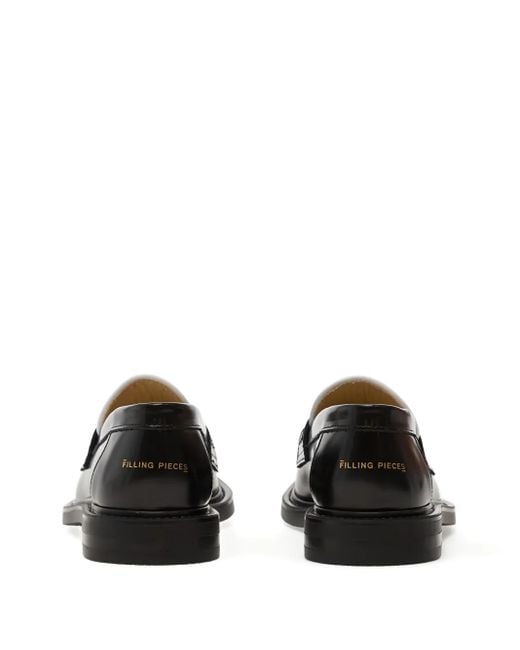 Filling Pieces Black Gowtu Solid Loafers