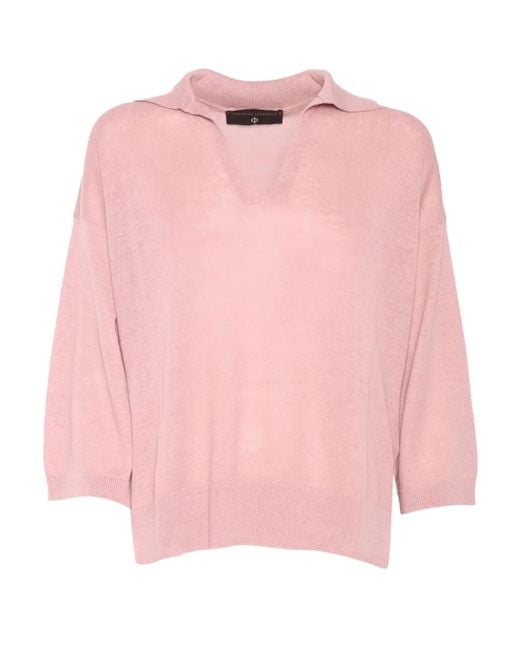 FILIPPO DE LAURENTIIS Vネック セーター Pink