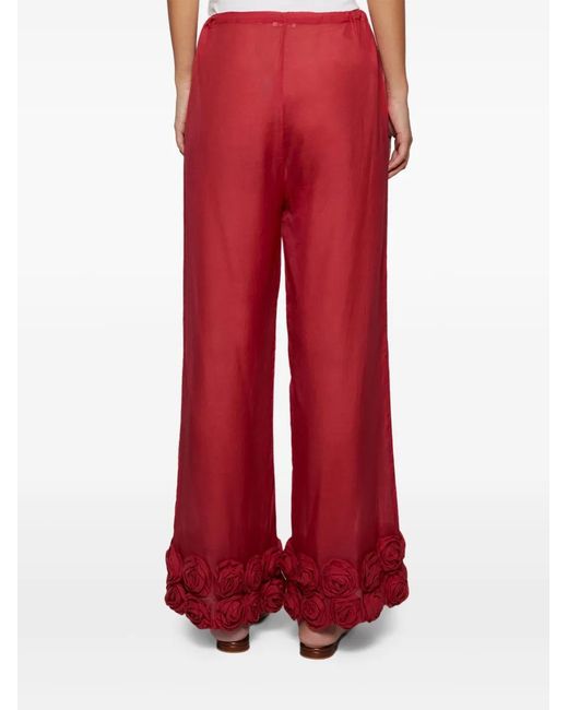 Oseree Red Rose Trousers