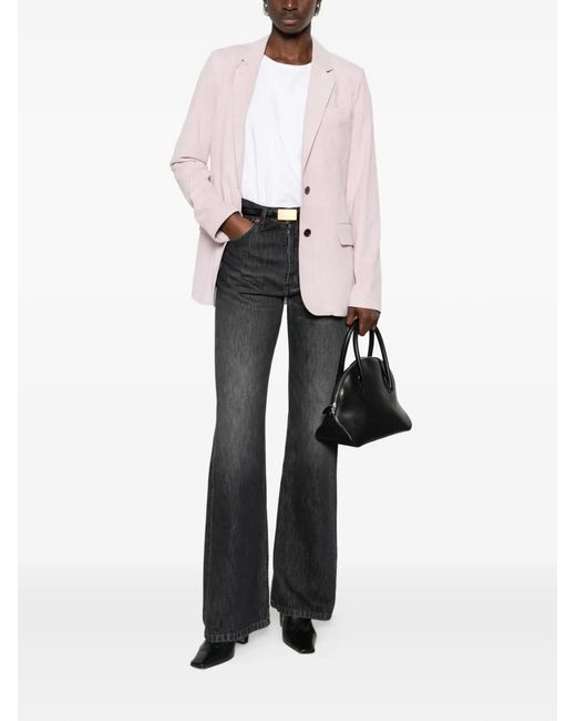 Desa Nineteenseventytwo Pink Suede Blazer