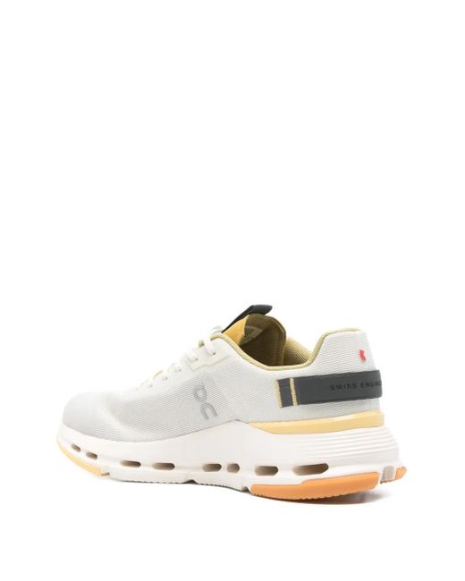 On Shoes White Cloudnova Form 2 Low-Top Sneakers for men