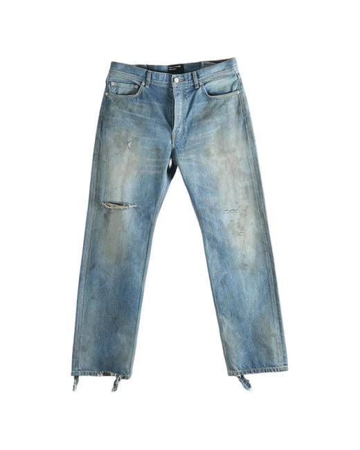Enfants Riches Deprimes Blue Tommy Tonsil Distressed Straight-Leg Jeans for men