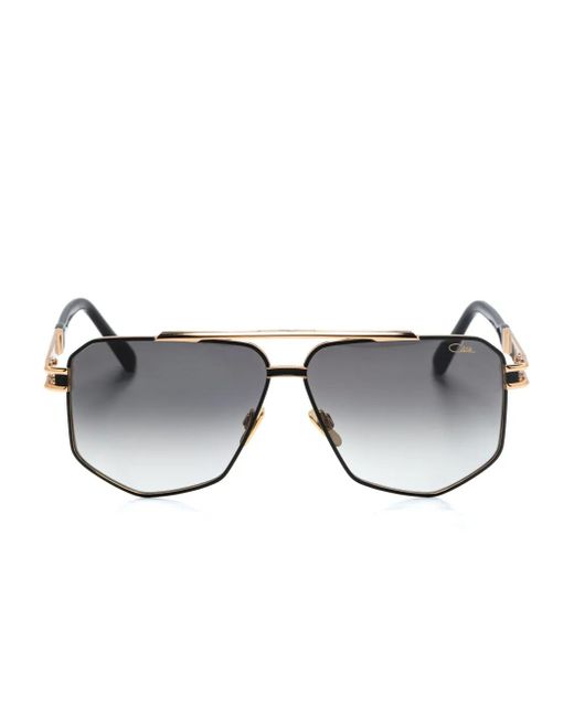 Cazal Gray 9110 Pilot-Frame Sunglasses for men